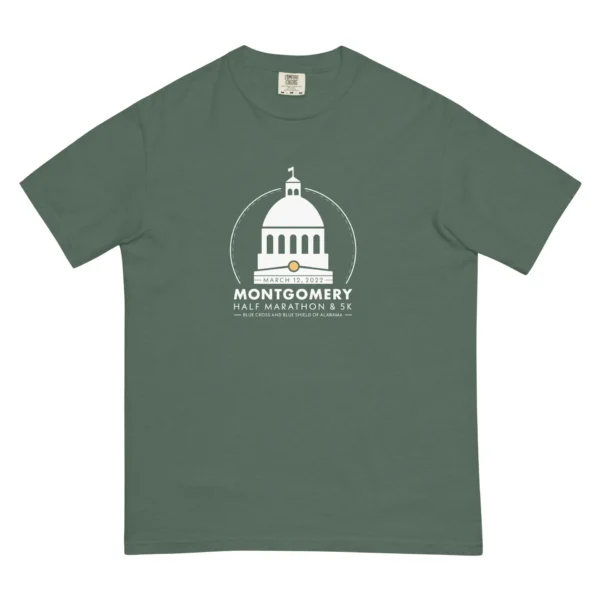 2022 Montgomery Half & 5k T-Shirt on Comfort Colors Unisex Garment-Dyed Heavyweight T-shirt 1