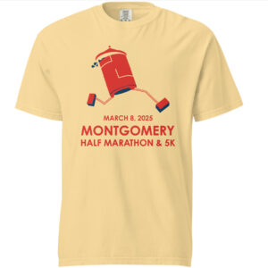 2025 Montgomery Half & 5k ALTERNATE T-Shirt on Comfort Colors Unisex Garment-Dyed Heavyweight T-shirt