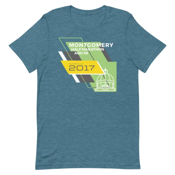 2017 Montgomery Half & 5k T-Shirt on Bella + Canvas Unisex t-shirt 1