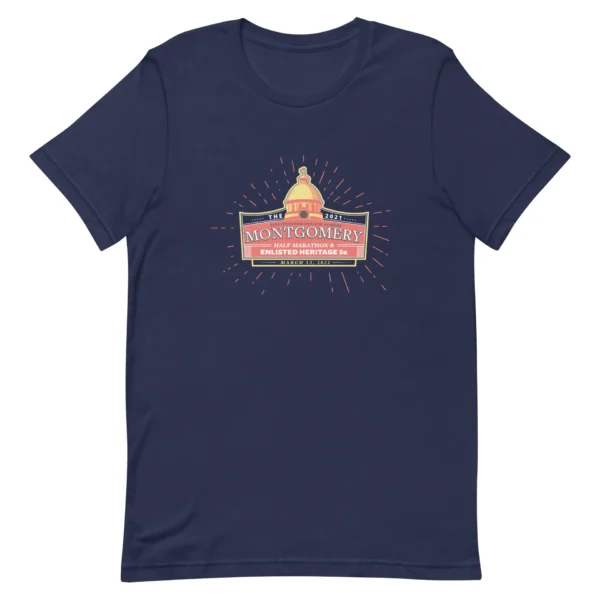 2021 Montgomery Half & 5k T-Shirt on Bella + Canvas Unisex t-shirt 1