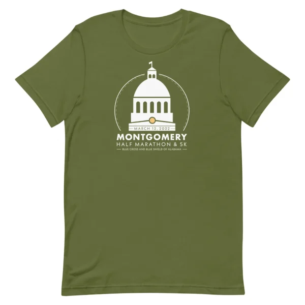 2022 Montgomery Half & 5k T-Shirt on Bella + Canvas Unisex T-shirt 1